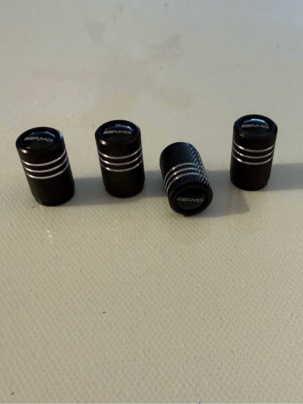 AMG Mercedes Valve Stem Caps in Black Set of 4 NWT